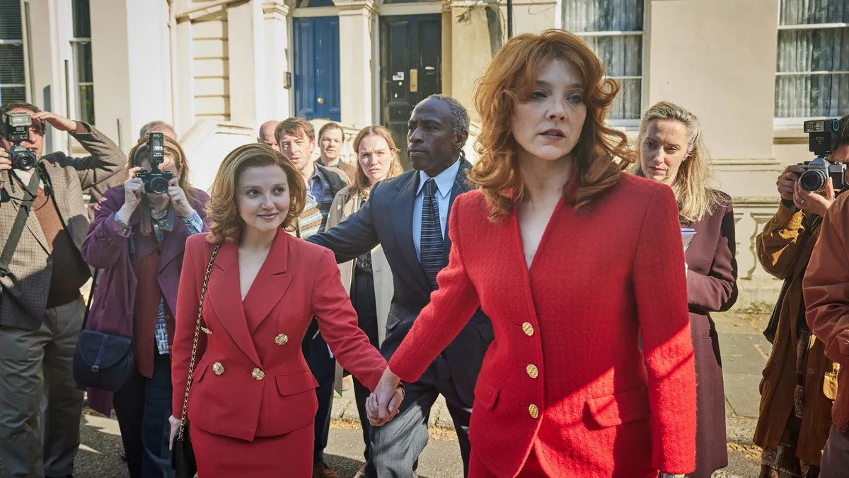 Mia McKenna-Bruce as Jane Andrews and Natalie Dormer as Sarah Ferguson