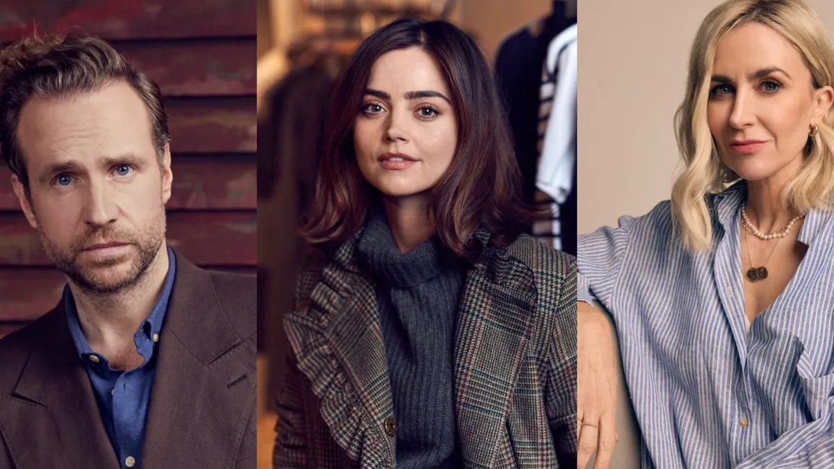 Rafe Spall, Jenna Coleman & Katherine Kelly headshots